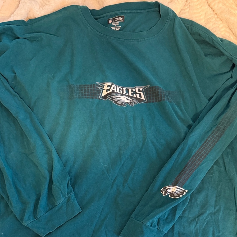 Eagles Teal Long Sleeve Shirt